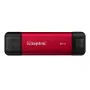 Externý SSD Kingston 2 TB Dual USB-A/USB-C, USB 3.2 Gen 2, čítanie 1050 MB/s, zápis 950 MB/s, čierna/červená