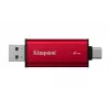 Externý SSD Kingston 2 TB Dual USB-A/USB-C, USB 3.2 Gen 2, čítanie 1050 MB/s, zápis 950 MB/s, čierna/červená