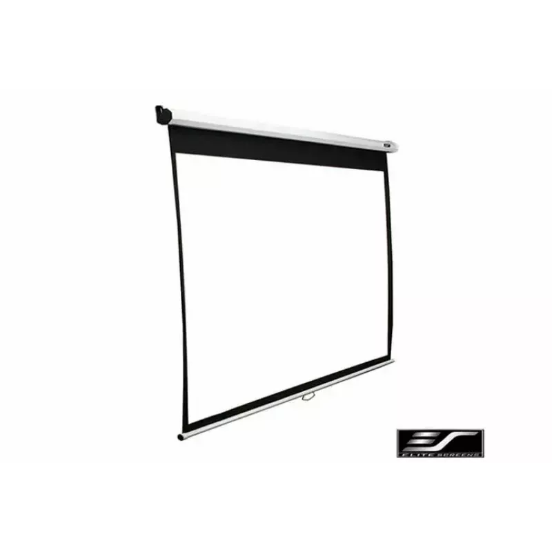 Elite Screens Manual Series M150XWV2 manuálne projekčné plátno 150 palcov 4:3, viditeľná plocha 3,05 x 2,29 m, MaxWhite, 16 kg, biely kryt