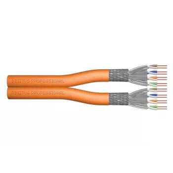 DIGITUS inštalačný kábel - Cat 7 - S/FTP - AWG 23/1 - Duplex - 100 m - oranžový