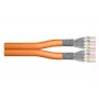 DIGITUS inštalačný kábel - Cat 7 - S/FTP - AWG 23/1 - Duplex - 100 m - oranžový