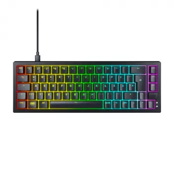 CHERRY K5V2 Compact klávesnica herná USB QWERTZ nemecká čierna 68 klávesov RGB LED