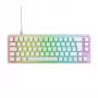 CHERRY XTRFY K5V2 RGB kompaktná drôtová mechanická herná klávesnica 65 %, CHERRY MX2A Red, nemecké rozloženie QWERTZ, biela