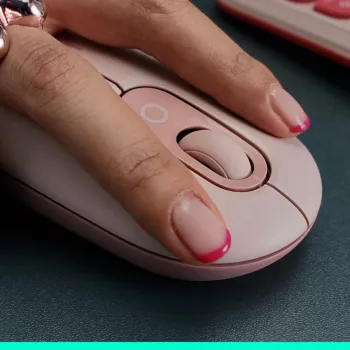 LOGITECH Pop myš - prispôsobiteľné emoji - bezdrôtová - grafitová