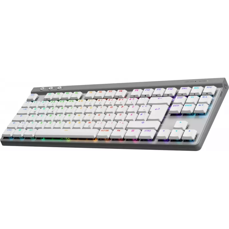 Logitech G515 LIGHTSPEED TKL bezdrôtová herná klávesnica, QWERTZ nemecká, biela
