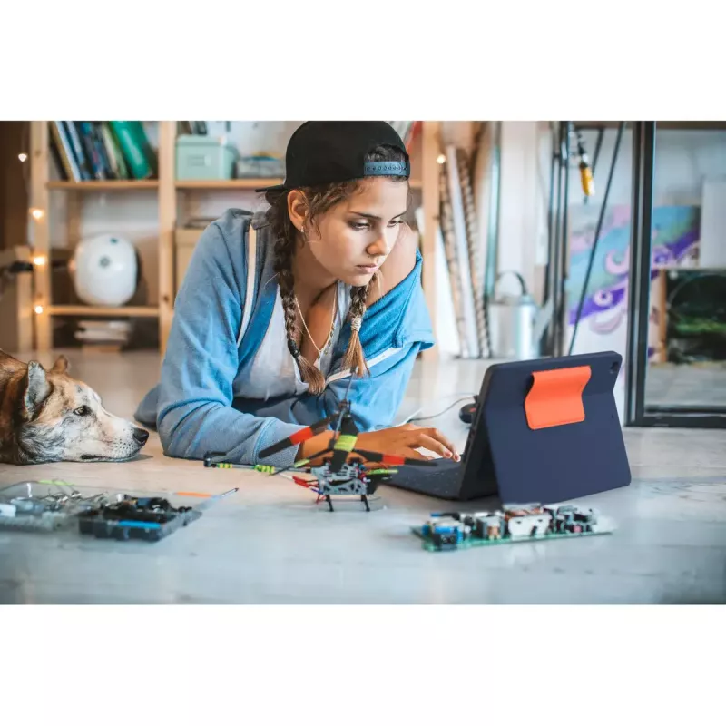 LOGITECH Rugged Combo 3 Touch - modrá - QWERTZ DE - EMEA