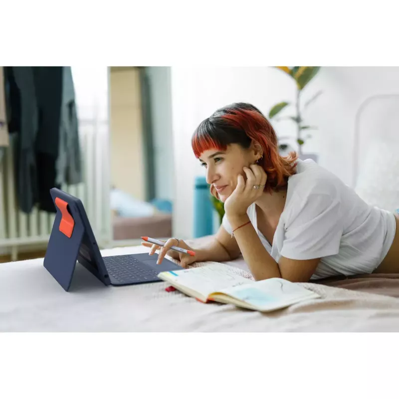 LOGITECH Rugged Combo 3 Touch - modrá - QWERTZ DE - EMEA