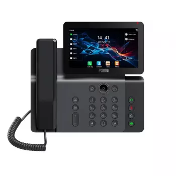 IP telefón Fanvil V66 tmavosivý – 20 liniek, 7 palcový IPS dotykový displej, WLAN, PoE, Bluetooth
