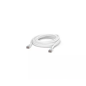 Sieťový patch kábel UBIQUITI UACC-CABLE-PATCH-OUTDOOR-8M-W RJ-45 Cat5e 8 m biely