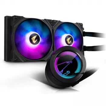 GIGABYTE AORUS WATERFORCE 280 procesorový all-in-one kvapalinový chladič čierny