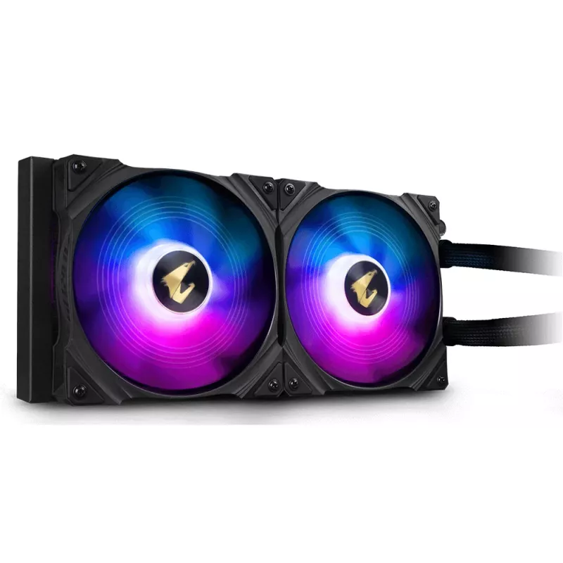 GIGABYTE AORUS WATERFORCE 280 procesorový all-in-one kvapalinový chladič čierny