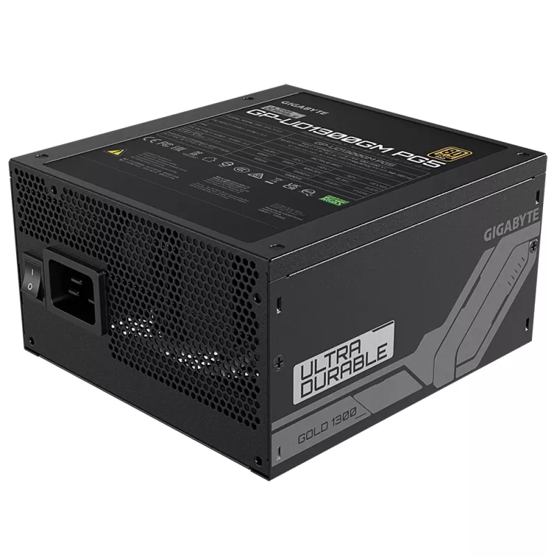 GIGABYTE UD1300GM PG5 napájací zdroj 1300 W 20+4 Pin ATX ATX čierny