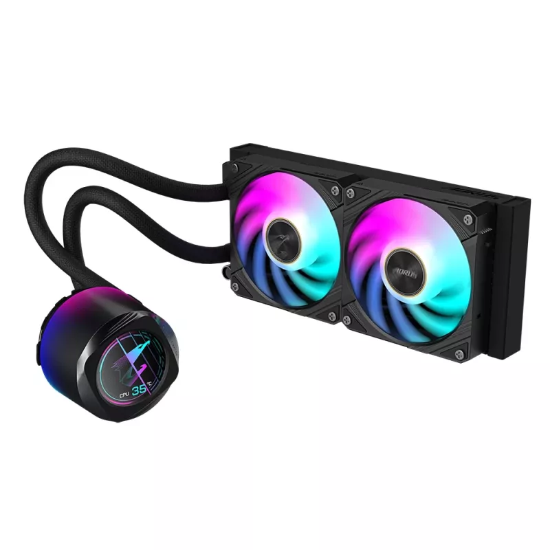All-in-one kvapalinový chladič GIGABYTE AORUS WATERFORCE X II 240 2x120mm ARGB ventilátory