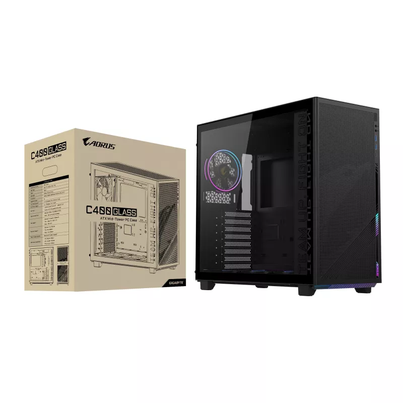 PC skriňa GIGABYTE C400 Midi Tower čierna