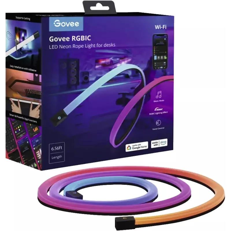 Inteligentný LED pás Govee H61C2 — viacfarebný LED pás, 36 W, 2,0 m