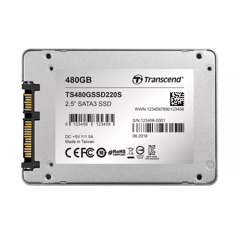 SSD disk Transcend 480 GB 2,5 palca SATA III TS480GSSD220S