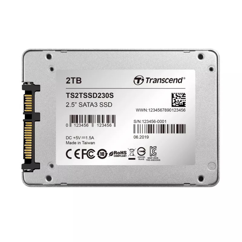 TRANSCEND SSD 230s 2TB 2,5 palca SATA III 6 Gb/s TLC hliníkové puzdro