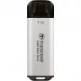 TRANSCEND Esd300s - 1TB prenosný SSD - USB Type-C - 3D-NAND-Flash - strieborná