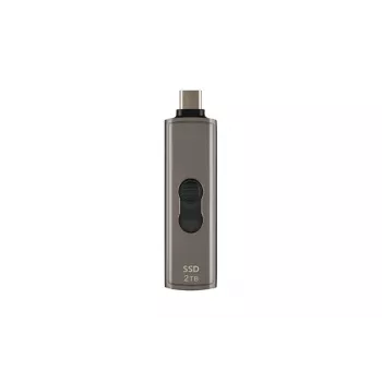 TRANSCEND SSD - Esd330c prenosný disk - 2 TB - USB Type-C - tmavohnedosivá