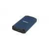TRANSCEND SSD - Esd410c prenosný disk - 4 TB - USB Type-C / A - tmavomodrý