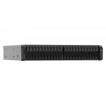 QNAP TS-h2490FU NAS Rack (2U) EPYC 7302P 256 GB DDR4 0 TB QuTS hero Black, sivá