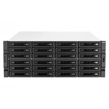 QNAP TS-H3087XU-RP NAS Rack (4U) Intel Xeon E E-2378 64 GB DDR4 0 TB QuTS hero Black, biela