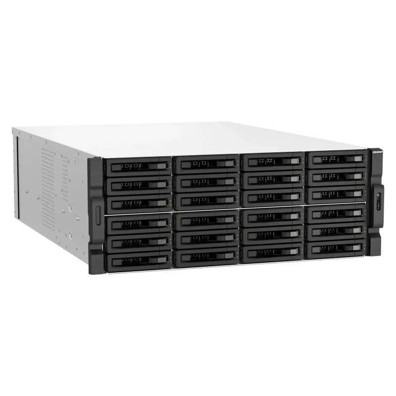 QNAP TS-H3087XU-RP NAS Rack (4U) Intel Xeon E E-2378 64 GB DDR4 0 TB QuTS hero Black, biela