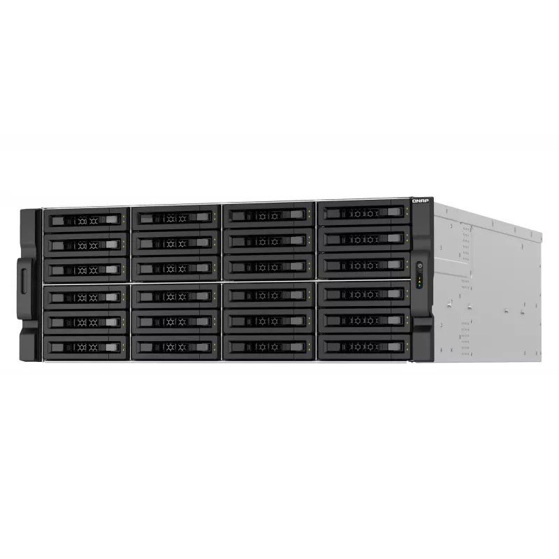 QNAP TS-H3087XU-RP NAS Rack (4U) Intel Xeon E E-2378 64 GB DDR4 0 TB QuTS hero Black, biela