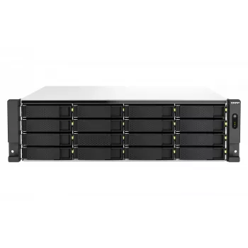 QNAP TS-H2287XU-RP NAS Rack (3U) Intel Xeon E E-2378 64 GB DDR4 0 TB QuTS hero Black, biela