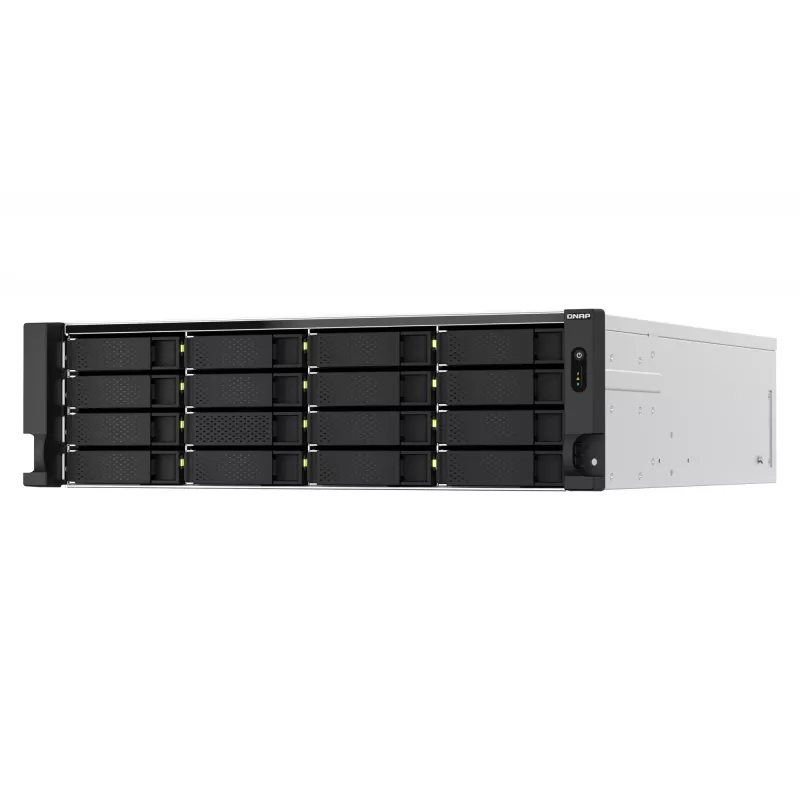 QNAP TS-H2287XU-RP NAS Rack (3U) Intel Xeon E E-2378 64 GB DDR4 0 TB QuTS hero Black, biela