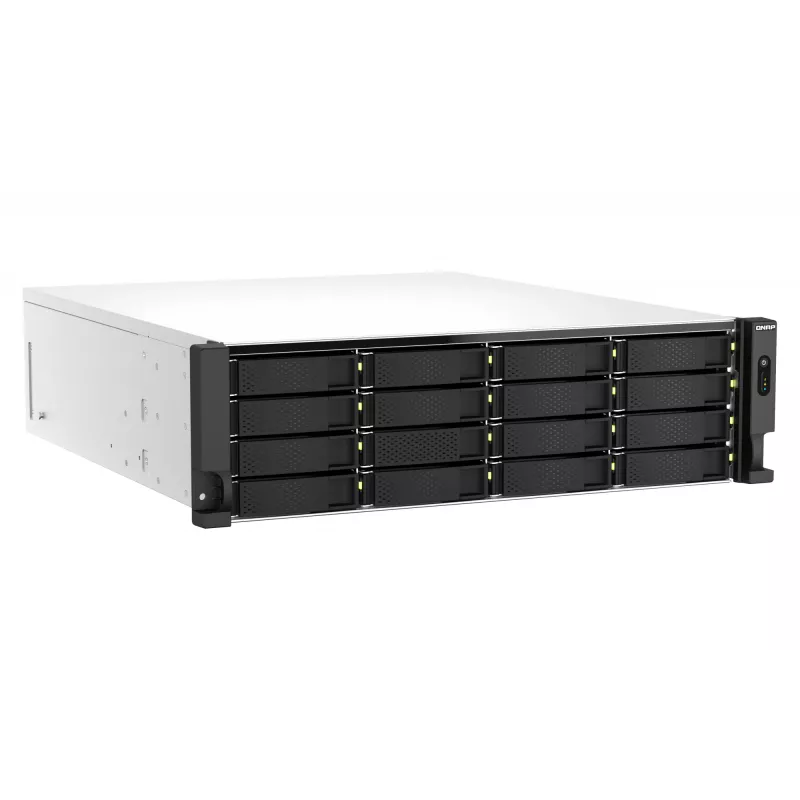QNAP TS-h2287XU-RP NAS Rack (3U) Intel Xeon E E-2336 32 GB DDR4 0 TB QuTS hero Black, biela