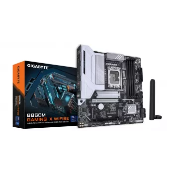 GIGABYTE B860M GAMING X WIFI6E základná doska - Intel Core Ultra Series CPUs, 8+1+2+2 fáz VRM, až 9200MHz DDR5, 1xPCIe 5.0 + 1xPCIe 4.0 M.2, 2.5GbE LAN, WIFI 6E, USB 4