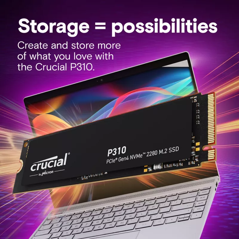 MICRON / CRUCIAL SSD - Crucial P310 - 500GB - PCIe Gen4 x4 - M.2 2280