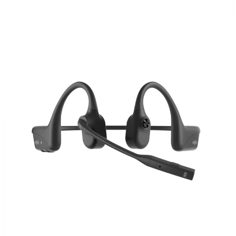 Headset Shokz OpenComm2 UC 2025 — bezdrôtový headset s kostným vedením, 16 h hovoru, USB Type-A/Type-C, ANC, dosah 29 m, čierny