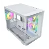 FSP S380-WA skriňa Mini Tower mITX, mATX biela ARGB