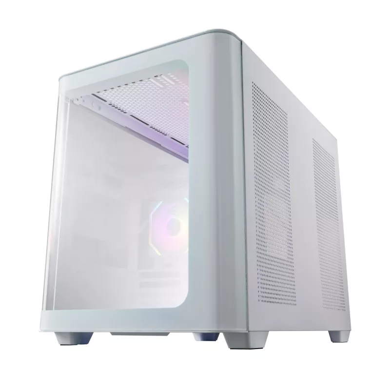 FSP S380-WA skriňa Mini Tower mITX, mATX biela ARGB