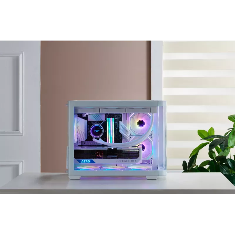 FSP S380-WA skriňa Mini Tower mITX, mATX biela ARGB
