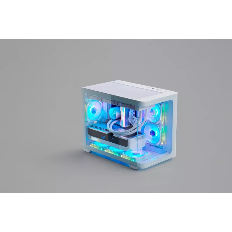 FSP S380-WA skriňa Mini Tower mITX, mATX biela ARGB