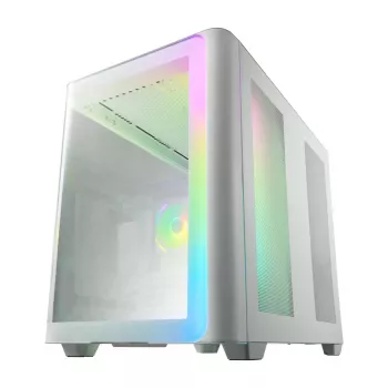 FSP M580-WA skriňa Midi Tower mITX, mATX biela ARGB, Midi Tower, PC, biela, ATX, micro ATX, Mini-ITX, sklo, SPCC, Gaming