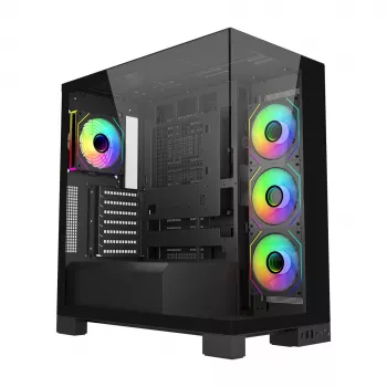 FSP M540-BA skriňa Midi Tower mITX, mATX, ATX (BTF) čierna