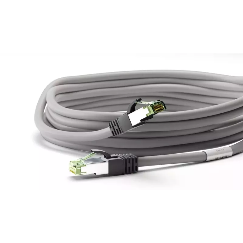 Sieťový kábel Goobay CAT 8.1 patch kábel RJ-45 Cat8.1 2m sivý