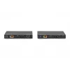 DIGITUS HDBaseT KVM predlžovač sada. 150m 4K/60Hz. USB 2.0. PoC. IR. čierny