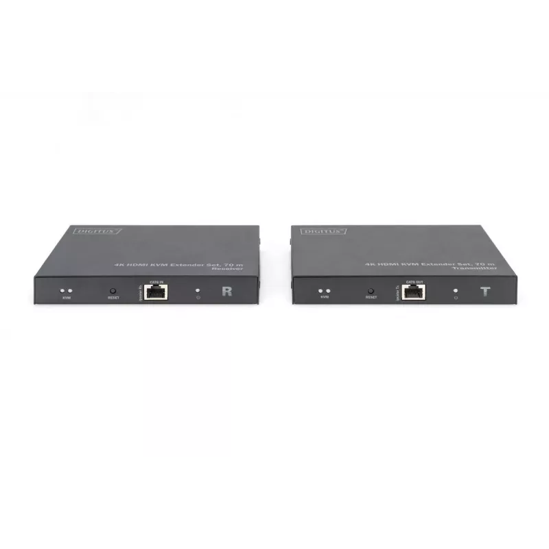 DIGITUS HDMI 2.0 HDMI KVM predlžovač sada – 70 m, USB 1.1, podpora dotykového panela