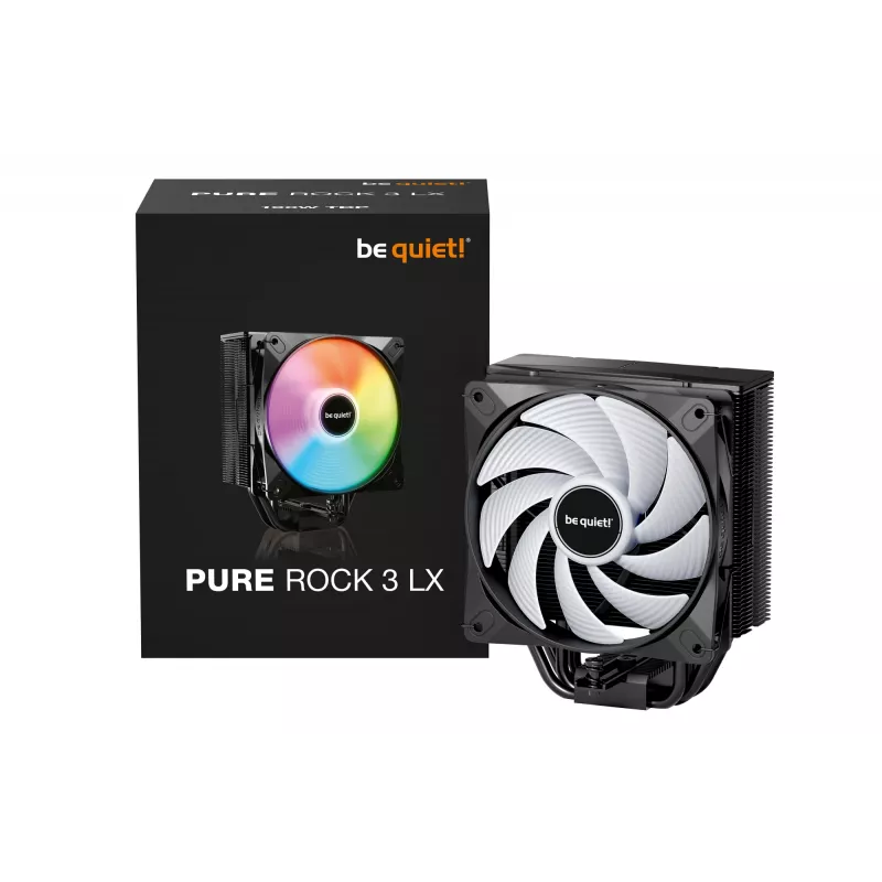 be quiet! Pure Rock 3 LX vzduchový chladič procesora 12 cm čierny 1 ks