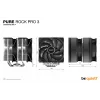 be quiet! Pure Rock Pro 3 vzduchový chladič procesora 12 cm strieborný 1 kus