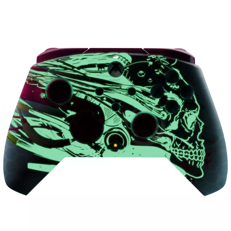 PDP REMATCH GLOW Advanced drôtový ovládač Android Dreams, svieti v tme, pre Xbox Series X|S, Xbox One, PC, USB-C, kábel 2,43 m, viacfarebný