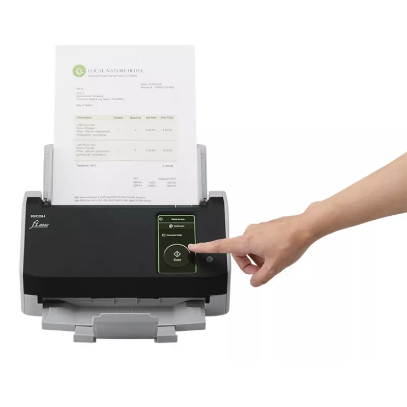 Ricoh fi-8040 ADF + manuálny podávač skener 600 x 600 DPI A4 čierna, sivá