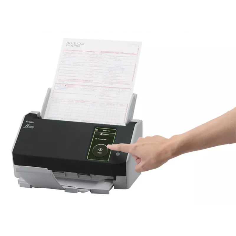 Ricoh fi-8040 ADF + manuálny podávač skener 600 x 600 DPI A4 čierna, sivá