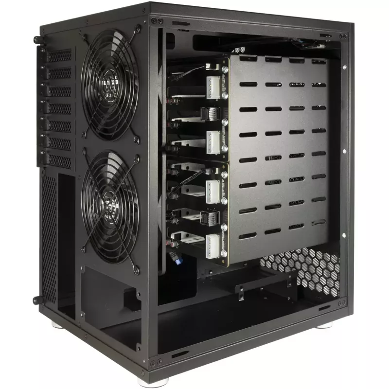 Puzdro na HDD Inter-Tech NAS-8 2,5/3,5 palcov čierne