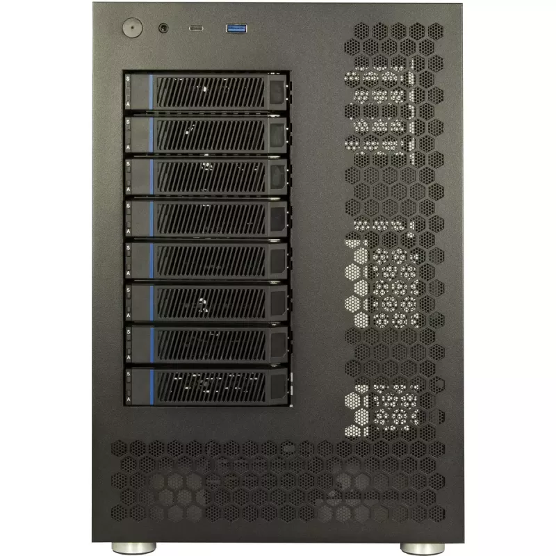 Puzdro na HDD Inter-Tech NAS-8 2,5/3,5 palcov čierne